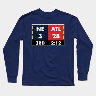 NE 3 ATL 28 to NE 34 ATL 28 Final Shirt: Funny Game Shirts Long Sleeve T-Shirt